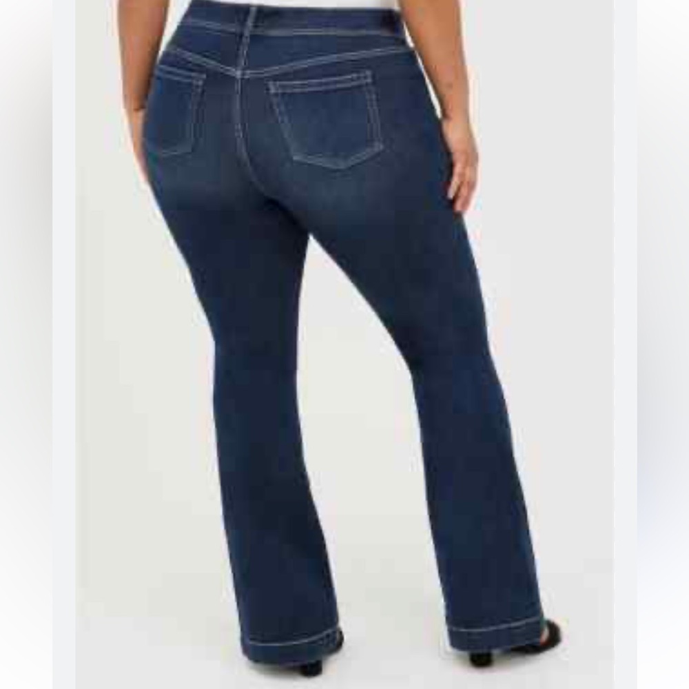 Torrid Bombshell Flare Dark Blue Boot Cut Jeans 16R NEW